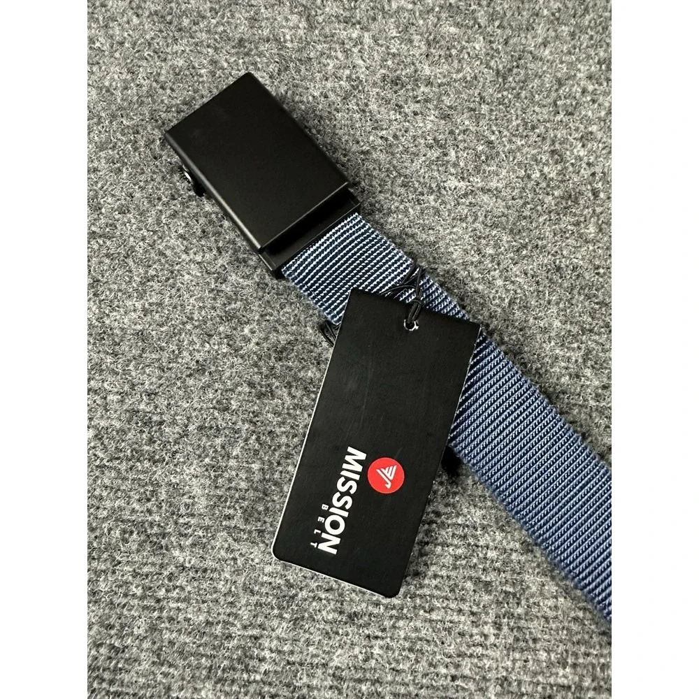 Mission Belt Men's Nylon Ratchet Belt Nylon Collection Blue Fits Up To 35